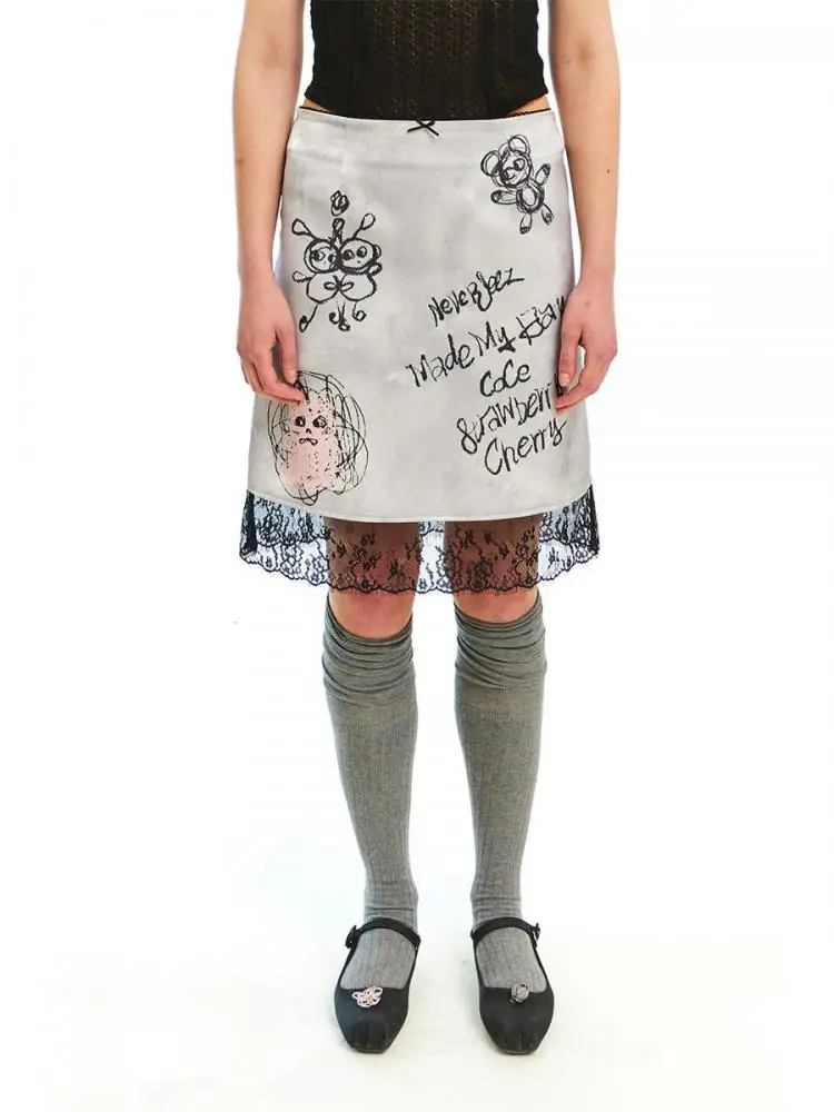 Yedinas Design Patchwork Lace Skirt Women 2024 Summer New Grunge Aesthetics A-line Elastic Waist Funny Print Skirts Y2k Elegant
Yedinas Design Patchwork Lace Skirt Women 2024 Summer New Grunge Aesthetics A-line Elastic Waist Funny Print Skirts Y2k Elegant