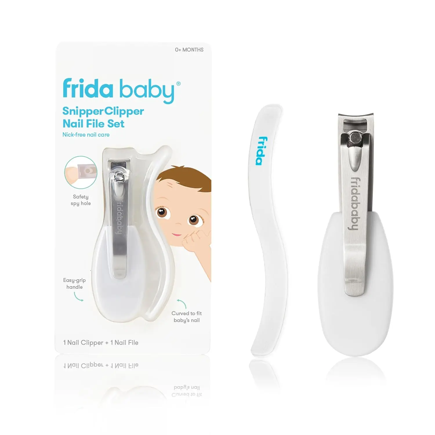 Baby Nail Clippers & File Set: Safe Spyhole, Curved Design for Newborns & Up
Baby Nail Clippers & File Set: Safe Spyhole, Curved Design for Newborns & Up