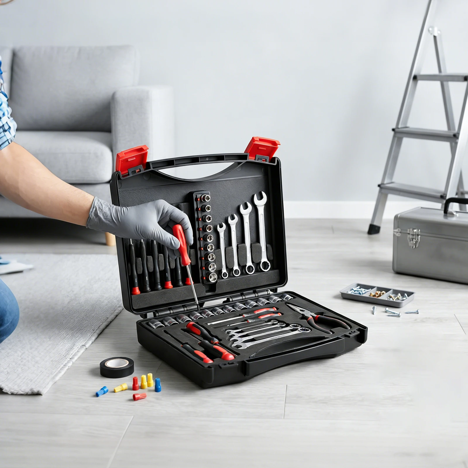 Mechanical Repair Combination Toolbox Small Hard Case Small Hard Carrying Case with Dual Latch for Household Workshop Car
Mechanical Repair Combination Toolbox Small Hard Case Small Hard Carrying Case with Dual Latch for Household Workshop Car
