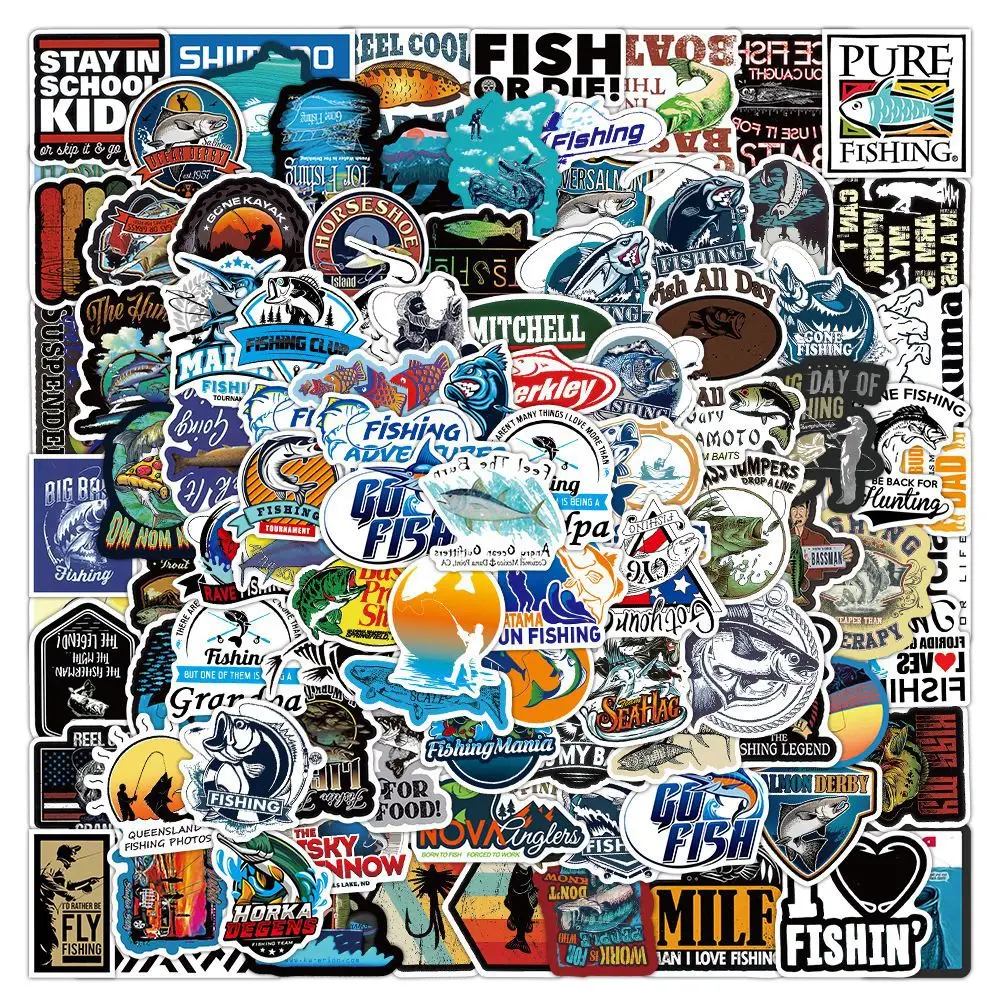 50/100PCS Fishing Stickers Vintage Bass Fishing Fishing Lovers Cartoon Style DIY Decorative Luggage Waterproof Stickers Kids Toy
50/100PCS Fishing Stickers Vintage Bass Fishing Fishing Lovers Cartoon Style DIY Decorative Luggage Waterproof Stickers Kids Toy