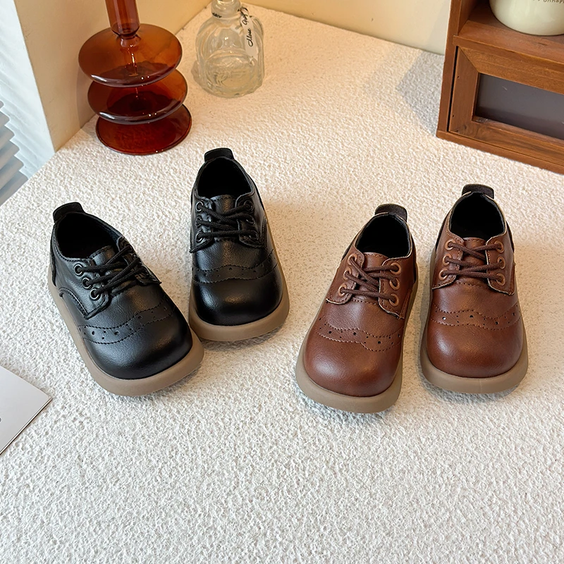 Toddler Boys Girls Brogue Oxford Shoes Unisex Kids Leather Shoes Classic Non-Slip Soft Sole Children Formal School Shoes 21-30
Toddler Boys Girls Brogue Oxford Shoes Unisex Kids Leather Shoes Classic Non-Slip Soft Sole Children Formal School Shoes 21-30