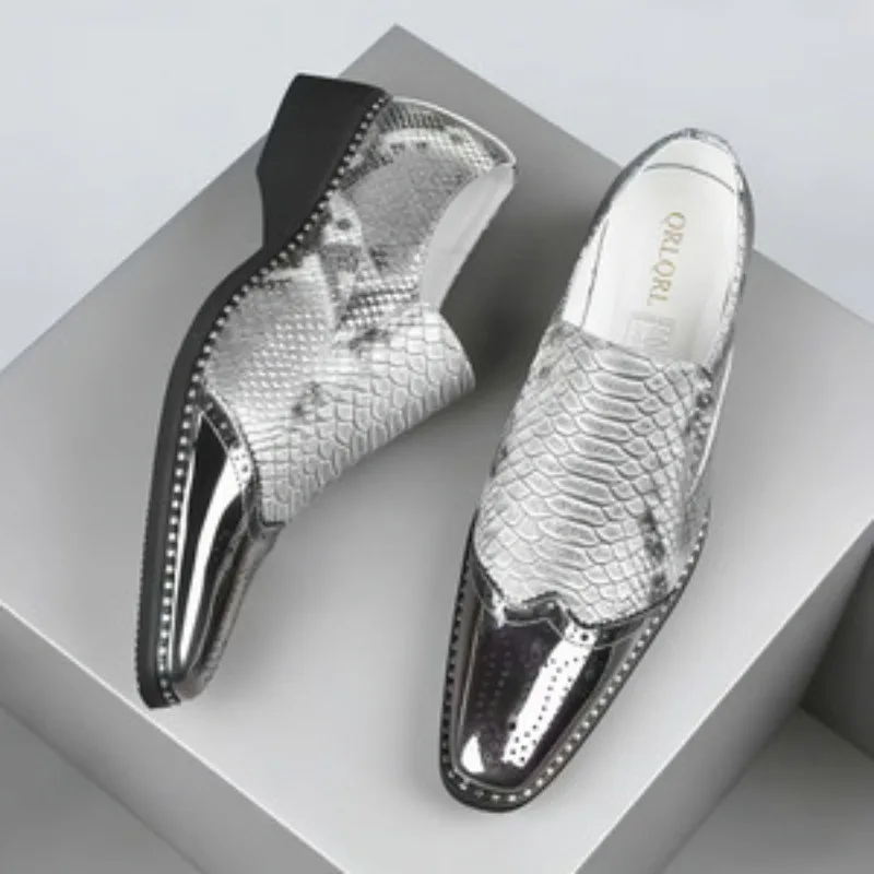 Men's Leather Shoes Luxury Business Dress Shoes Fashion Snake Pattern Designer Leather Shoes Classic Loafers Casual Leather Shoe
Men's Leather Shoes Luxury Business Dress Shoes Fashion Snake Pattern Designer Leather Shoes Classic Loafers Casual Leather Shoe