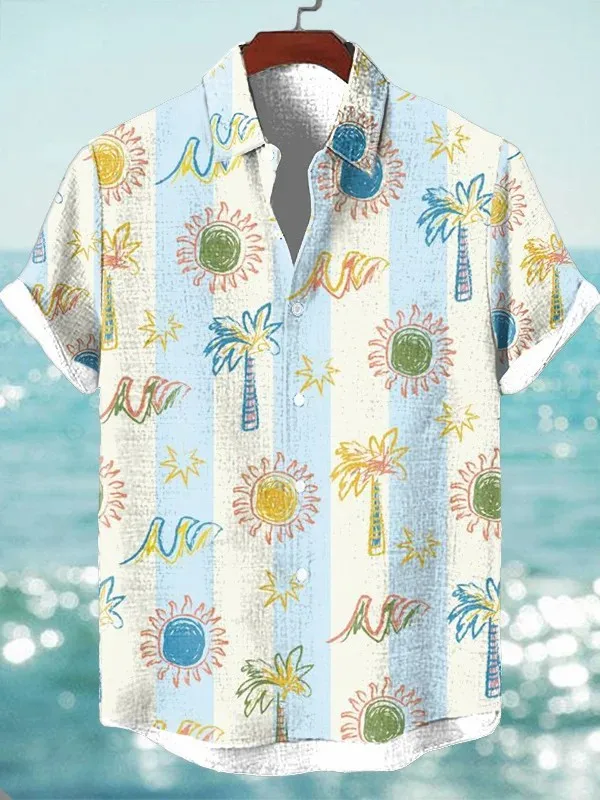 Fashion Men's Hawaiian Graphics Shirt Short Sleeved Button Down Lapel Shirts For Summer Oversized Tops Vacation Casual Shirts
Fashion Men's Hawaiian Graphics Shirt Short Sleeved Button Down Lapel Shirts For Summer Oversized Tops Vacation Casual Shirts