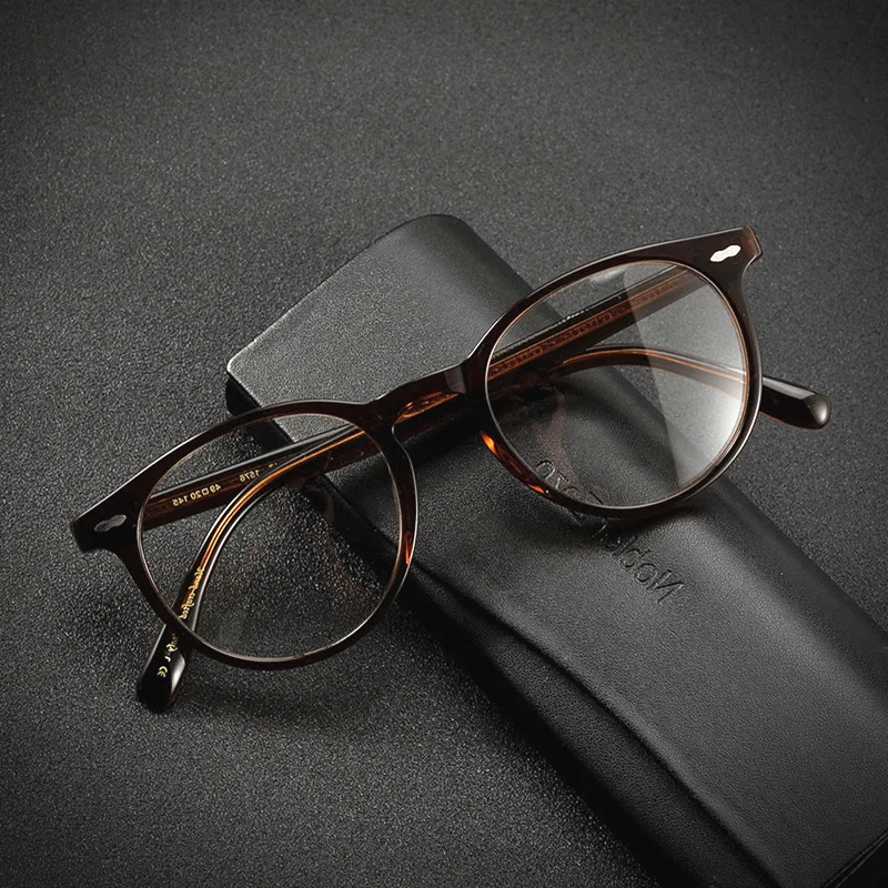 Round glasses frame Men's vintage handmade glasses High quality optical glasses frame myopic discoloration prescription glasses
Round glasses frame Men's vintage handmade glasses High quality optical glasses frame myopic discoloration prescription glasses