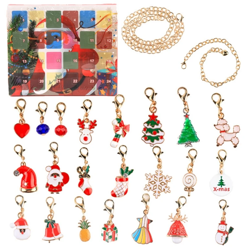 New Christmas Surprise Blind Box Bracelet Christmas Arrival 24 Calendar Countdown Gift Box Bracelet DIY Handmade Beads Girl Gift
New Christmas Surprise Blind Box Bracelet Christmas Arrival 24 Calendar Countdown Gift Box Bracelet DIY Handmade Beads Girl Gift