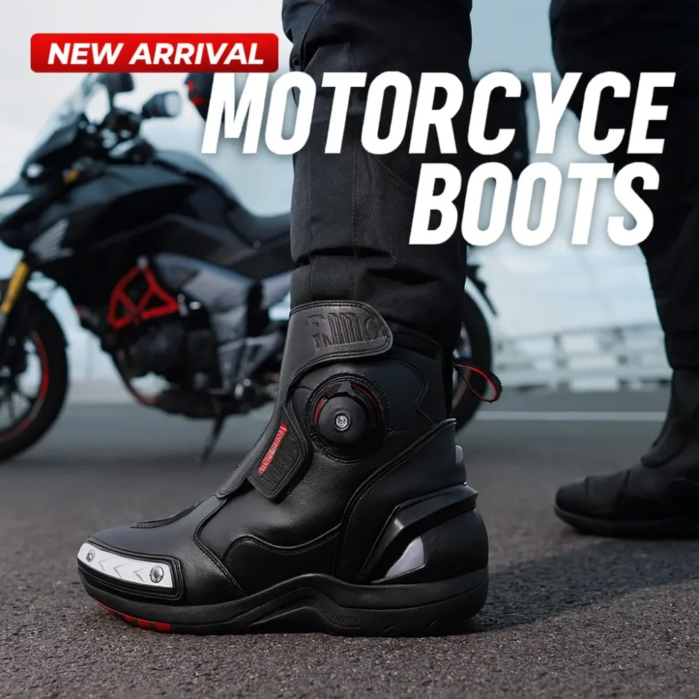 2026 Breathable Motorcycle Riding Shoes CE Certified Waterproof Anti-Slip Ankle Armor Protective Street Short Boots for Men
2026 Breathable Motorcycle Riding Shoes CE Certified Waterproof Anti-Slip Ankle Armor Protective Street Short Boots for Men