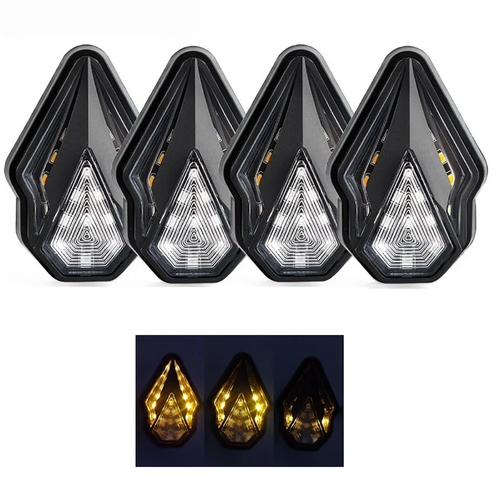 2pcs Motorcycle Turn Signals Light DC 12V Waterproof Signal Indicator LED Flowing Water Blinker Moto Side Embedded Flash Light
2pcs Motorcycle Turn Signals Light DC 12V Waterproof Signal Indicator LED Flowing Water Blinker Moto Side Embedded Flash Light
