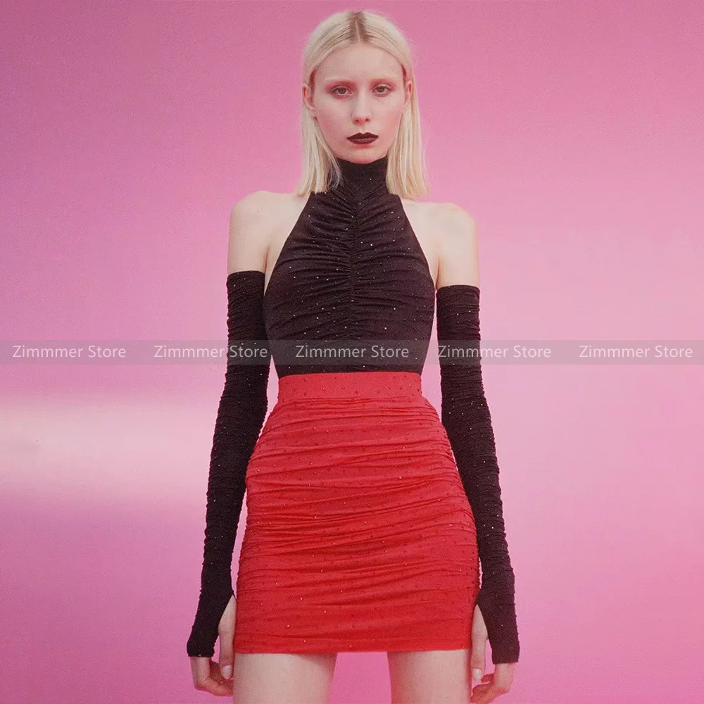 Niche Temperament Fashionable Hot Diamonds Drawstring Premium One-piece Strapless Slimming Top with Sleeve Sets
Niche Temperament Fashionable Hot Diamonds Drawstring Premium One-piece Strapless Slimming Top with Sleeve Sets