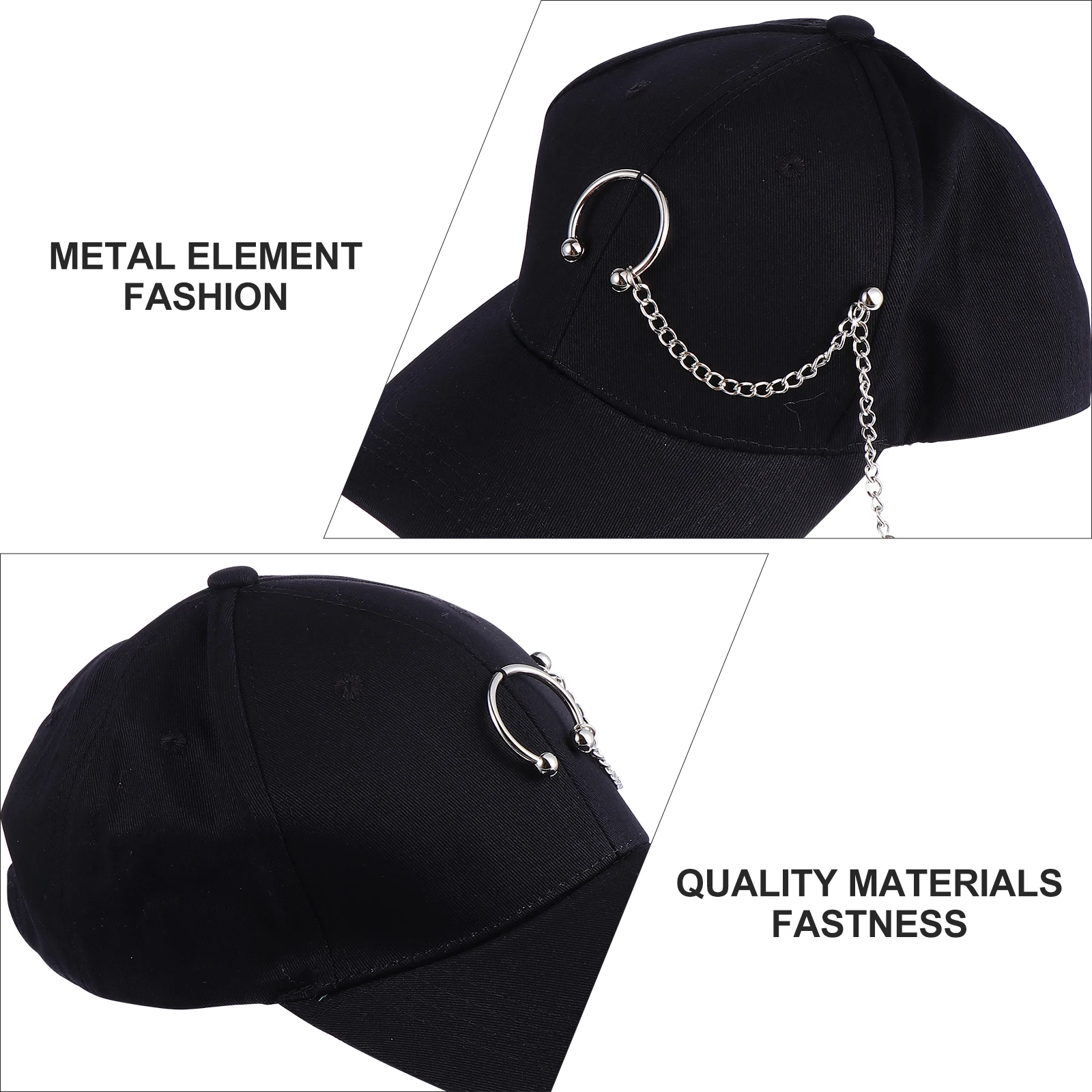 Fashion Metal Ring Baseball Cap Adjustable Sun-Proof Outdoor Sports Cycling Fishing Uv Protection Durable Soft Breathable
Fashion Metal Ring Baseball Cap Adjustable Sun-Proof Outdoor Sports Cycling Fishing Uv Protection Durable Soft Breathable