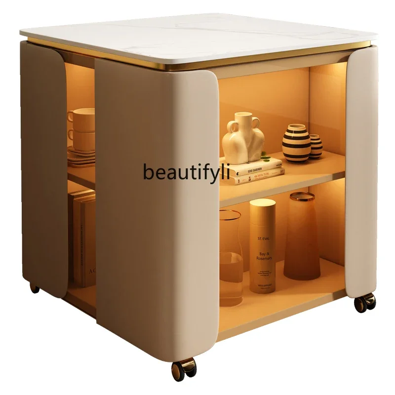 Sofa side cabinet Solid wood tea cabinet Square light luxury rock slab Living room corner table Removable small coffee table
Sofa side cabinet Solid wood tea cabinet Square light luxury rock slab Living room corner table Removable small coffee table