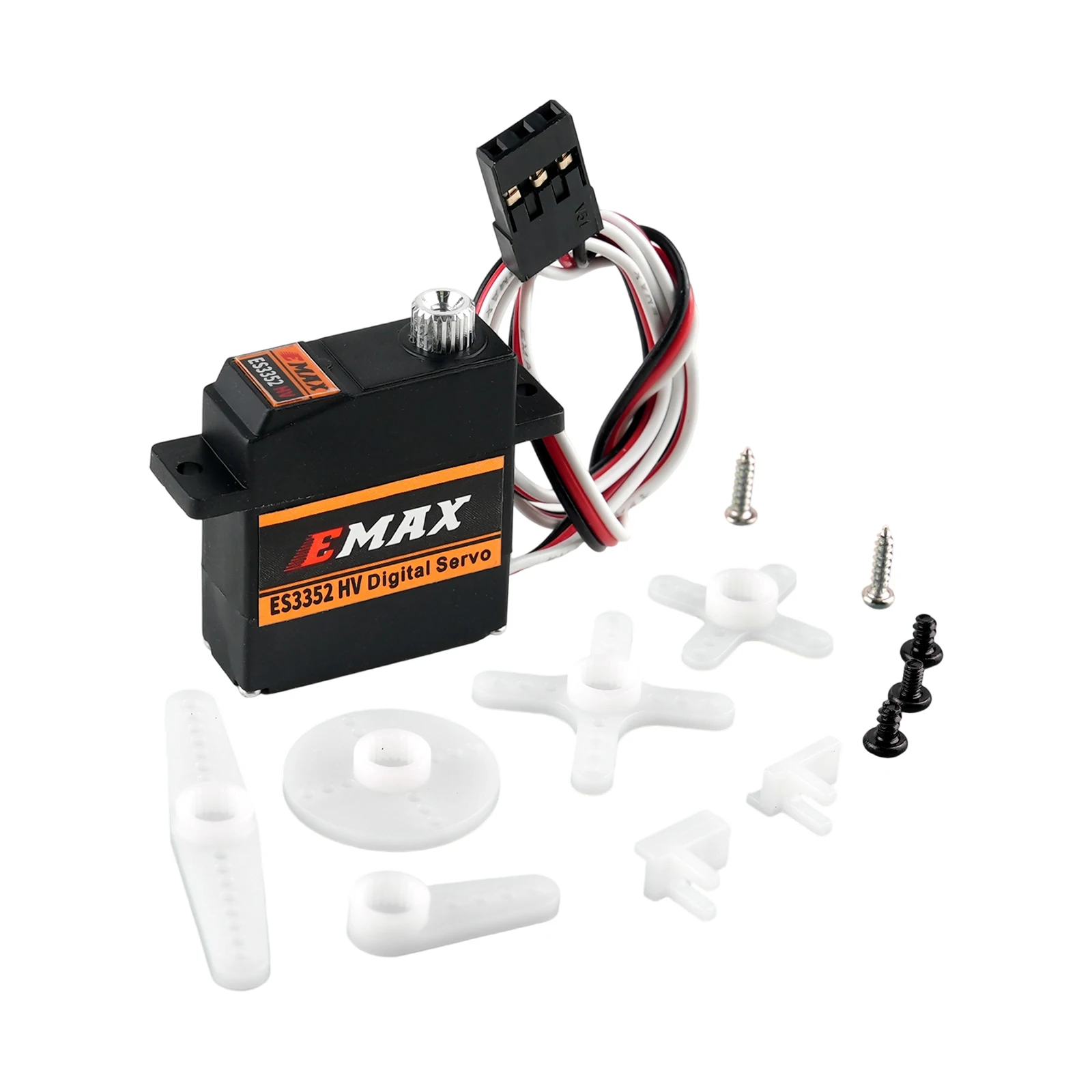 1/2/4 шт. EMAX ES3352 HV универсальный высоковольтный 12G цифровой стандартный сервопривод с металлической шестерней для радиоуправляемого робота, автомобиля, самолета, модели дрона
1/2/4 шт. EMAX ES3352 HV универсальный высоковольтный 12G цифровой стандартный сервопривод с металлической шестерней для радиоуправляемого робота, автомобиля, самолета, модели дрона 
