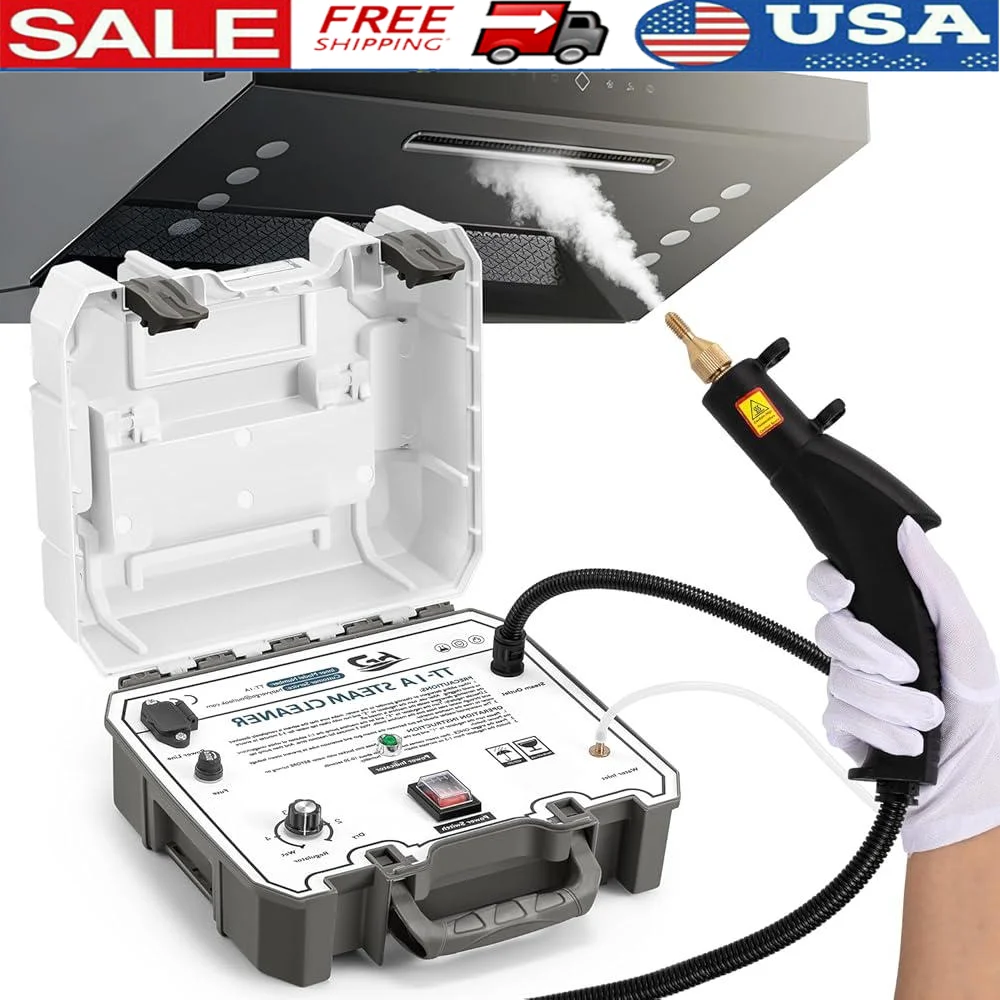 1500W High Pressure Steam Cleaner Tankless 15s Heat Up 230F Auto Car Home Kitchen Bathroom Grout Tile Cleaning Tools
1500W High Pressure Steam Cleaner Tankless 15s Heat Up 230F Auto Car Home Kitchen Bathroom Grout Tile Cleaning Tools