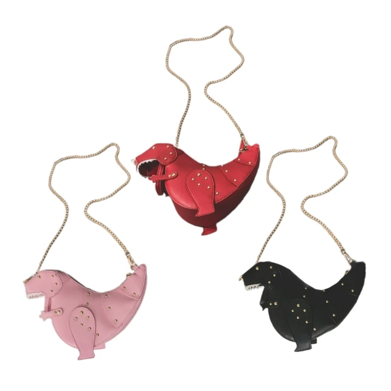 Funny Dinosaur Shape Crossbody Bag Women Solid Color Chain Strap Shoulder Bag Lady Casual PU Messenger Handbag for Shopping Work
Funny Dinosaur Shape Crossbody Bag Women Solid Color Chain Strap Shoulder Bag Lady Casual PU Messenger Handbag for Shopping Work