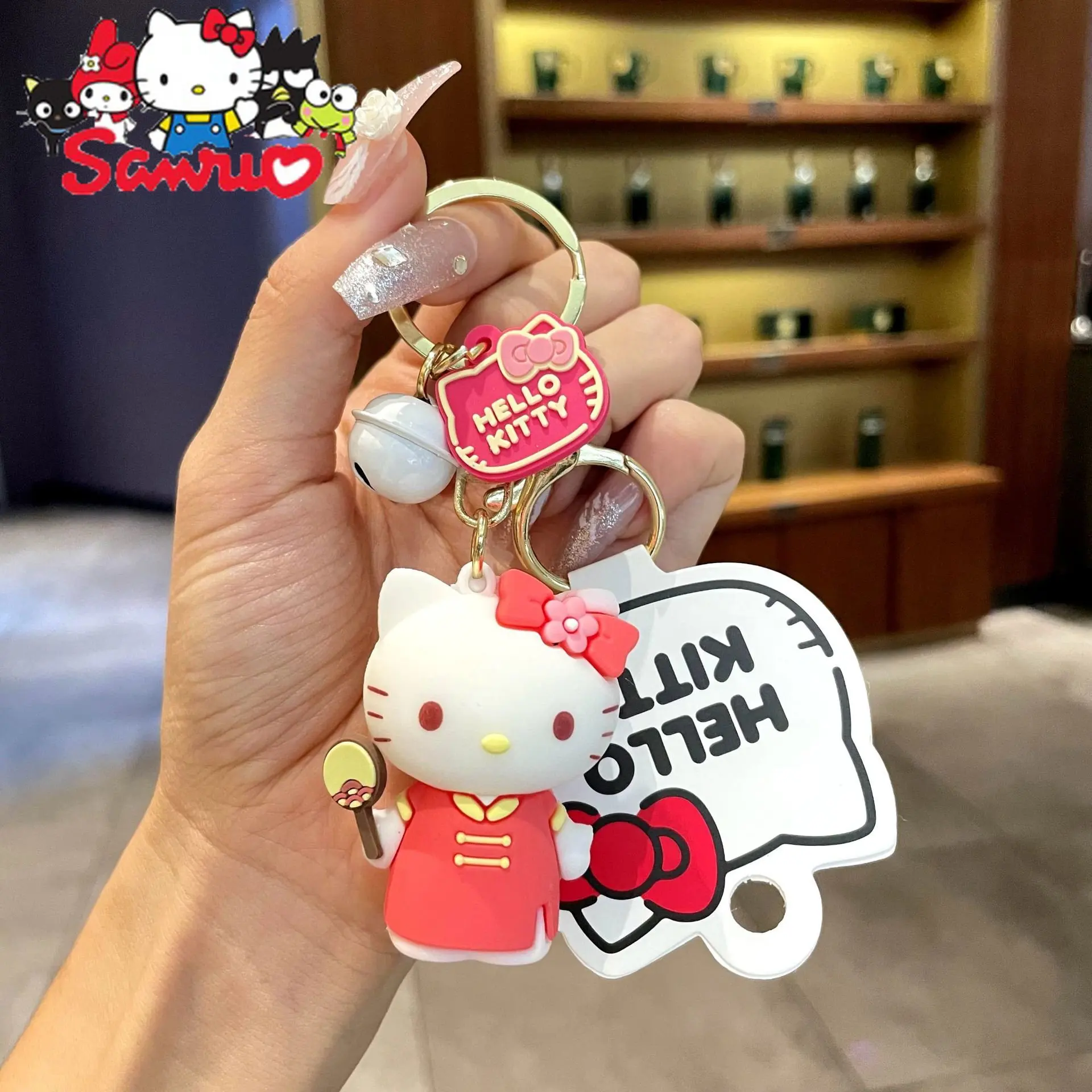 MINISO Hello Kitty Creative KT Cat Doll Keychain Pendant Fashion Charm Cartoon School Bag Pendant Key Chain Schoolbag Key Buckle
MINISO Hello Kitty Creative KT Cat Doll Keychain Pendant Fashion Charm Cartoon School Bag Pendant Key Chain Schoolbag Key Buckle