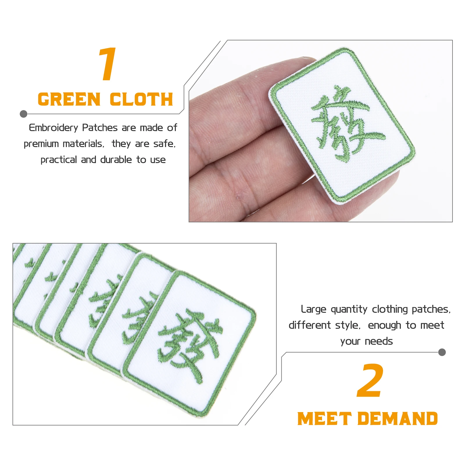 Embroidery Patches On Letters Patch Mahjong Design Decorative Hat Iron On Letters Patch Garment DIY Clothes Repair Accessory
Embroidery Patches On Letters Patch Mahjong Design Decorative Hat Iron On Letters Patch Garment DIY Clothes Repair Accessory