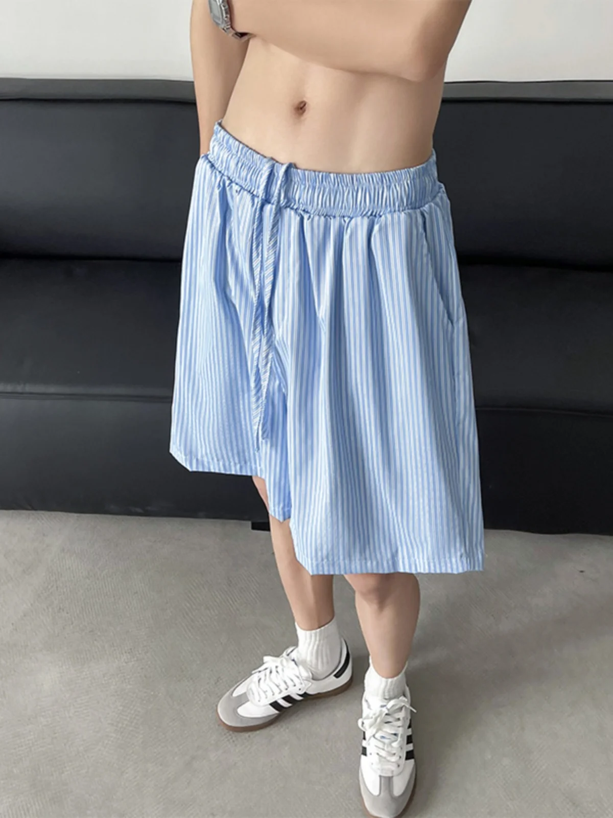 Blue Striped Casual orts Men's Summer Thin Outdoor Beach Vaion Five-Quarter Pants Cool Teenage Boys' Loose Fit orts
Blue Striped Casual orts Men's Summer Thin Outdoor Beach Vaion Five-Quarter Pants Cool Teenage Boys' Loose Fit orts