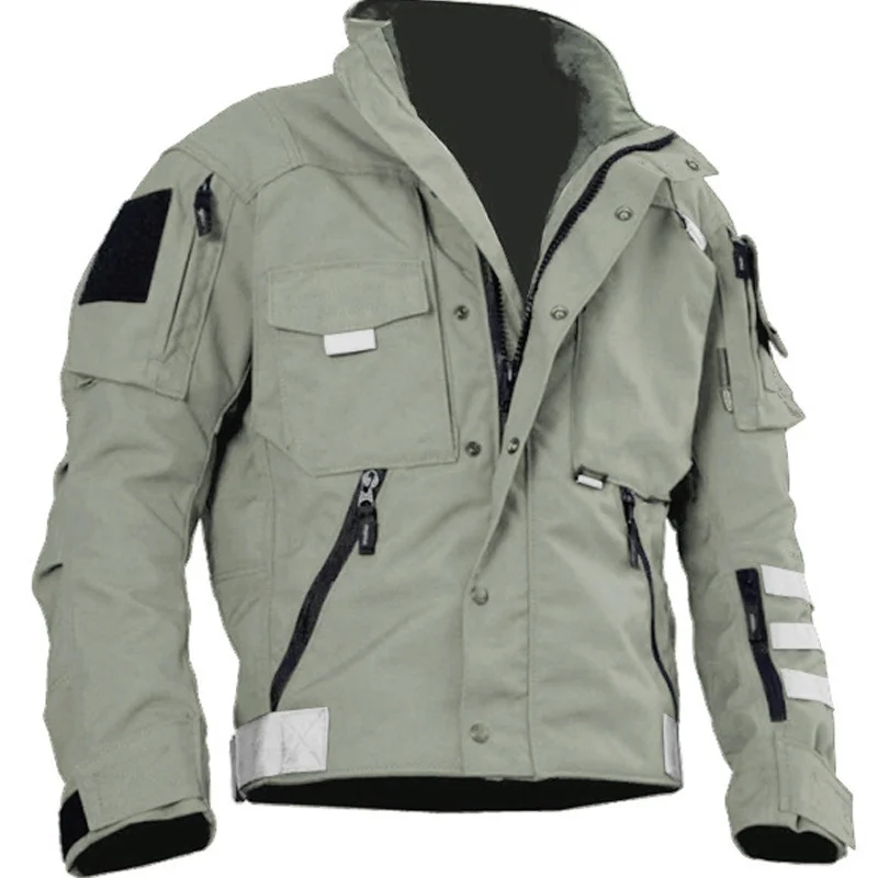 Size Military Plus Tactical Jacket Men Waterproof Multifunctional Pocket Casual Bomber Jacket Male Outwear Spring Autumn S-3XL
Size Military Plus Tactical Jacket Men Waterproof Multifunctional Pocket Casual Bomber Jacket Male Outwear Spring Autumn S-3XL