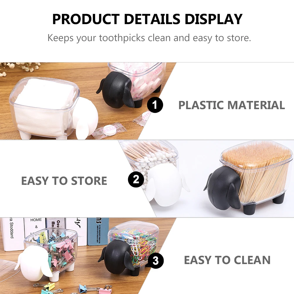 2pcs Desktop Storage Box Plastic Organizer Transparent Sundries Holder For Toothpicks Swabs Dispenser Portable Cotton Swabs Box
2pcs Desktop Storage Box Plastic Organizer Transparent Sundries Holder For Toothpicks Swabs Dispenser Portable Cotton Swabs Box
