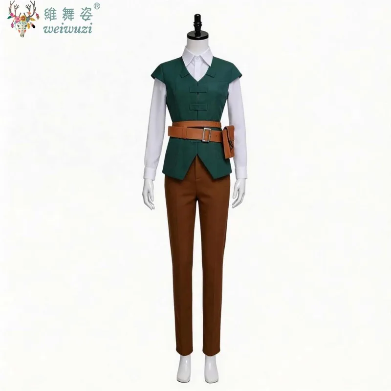 Flynn Rider Cosplay Fantasy Costume Green Vest White Shirt Brown Pant Adult Carnival Uniform Anime Halloween Costumes for Women
Flynn Rider Cosplay Fantasy Costume Green Vest White Shirt Brown Pant Adult Carnival Uniform Anime Halloween Costumes for Women