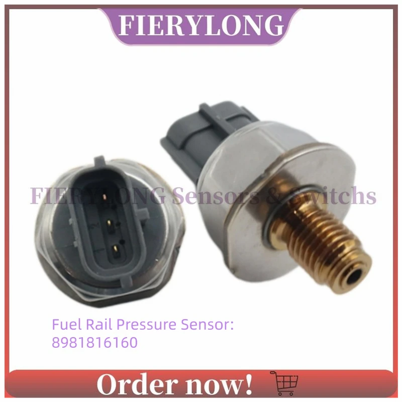 8981816160 Fuel Rail Pressure Sensor For Isuzu D-MAX 2002–2012 8C1Q-9D280-AA 1570P1 9664613880 9665400680 55PP06-03
8981816160 Fuel Rail Pressure Sensor For Isuzu D-MAX 2002–2012 8C1Q-9D280-AA 1570P1 9664613880 9665400680 55PP06-03
