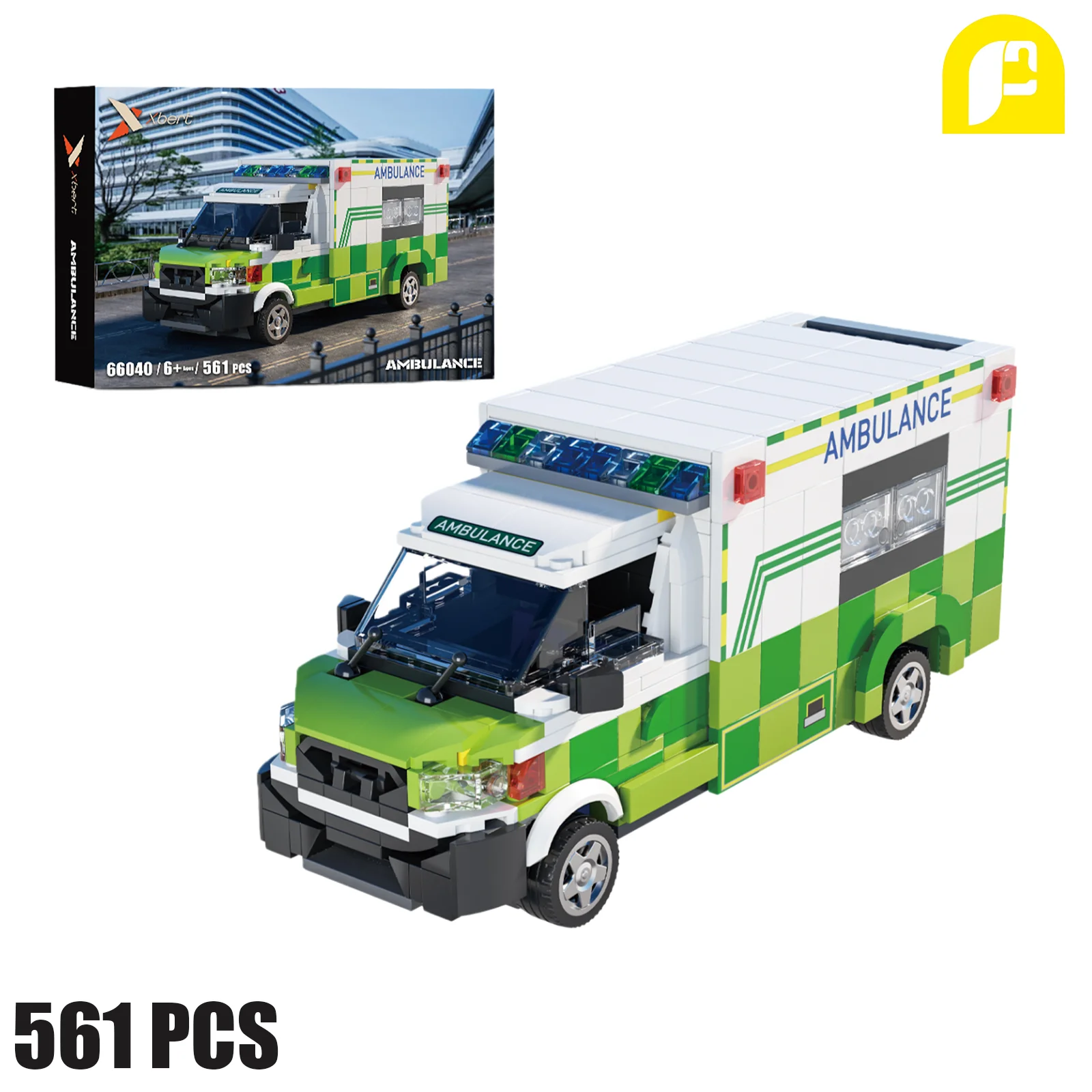 MOC 561 шт. строительные блоки скорой помощи, комплект модели спасательного автомобиля с бионическими синхронизированными функциями, креативный подарок для детей и взрослых
MOC 561 шт. строительные блоки скорой помощи, комплект модели спасательного автомобиля с бионическими синхронизированными функциями, креативный подарок для детей и взрослых