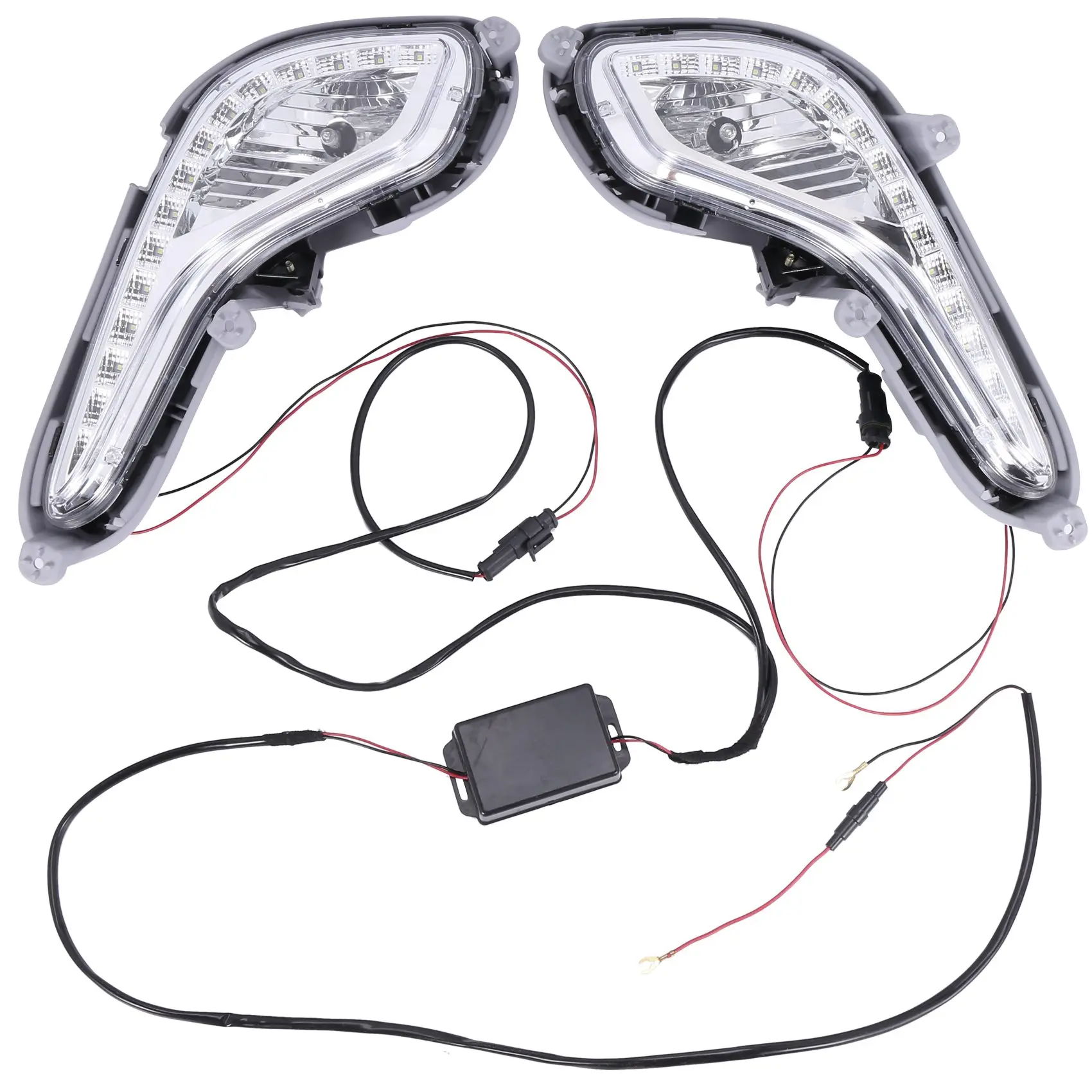 LED DRL Daytime Running Light Fog Lamp 12V Car Running Lights for Hyundai Accent Solaris Verna 2010-2013
LED DRL Daytime Running Light Fog Lamp 12V Car Running Lights for Hyundai Accent Solaris Verna 2010-2013