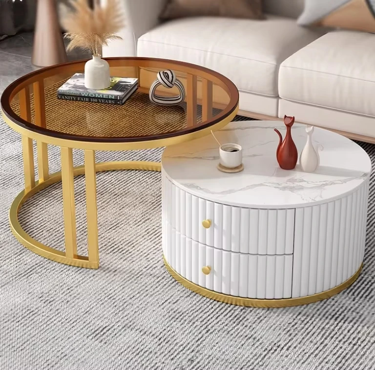Creative and Unique Design Italian Style Modern Luxury Round Glass Coffee Table Living Room Tea Table
Creative and Unique Design Italian Style Modern Luxury Round Glass Coffee Table Living Room Tea Table
