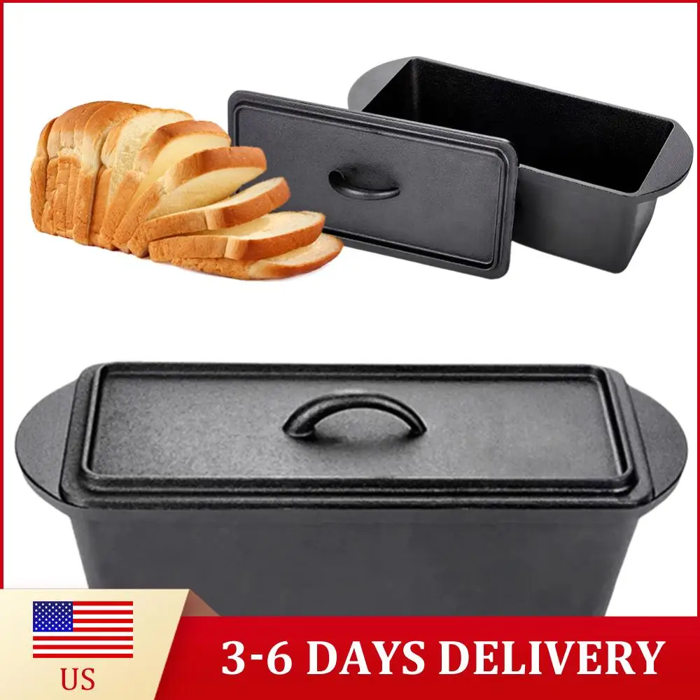 Чугунная форма для выпечки хлеба с крышкой, без покрытия, прямоугольная, для кексов и сэндвичей
Чугунная форма для выпечки хлеба с крышкой, без покрытия, прямоугольная, для кексов и сэндвичей