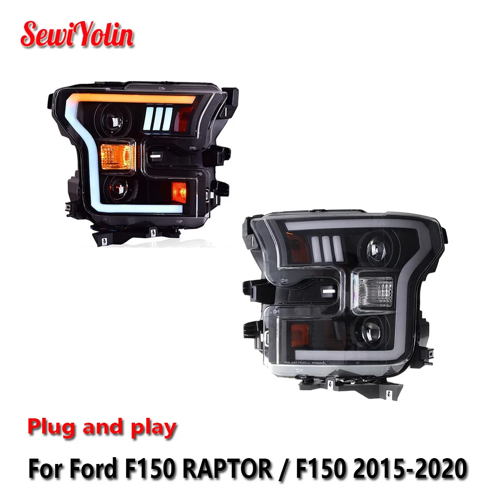 Автомобильные светодиодные фары в сборе для Ford F150 RAPTOR/F150 2015-2020, автоматические противотуманные фары DRL, стоп-сигналы поворота Plug and Play
Автомобильные светодиодные фары в сборе для Ford F150 RAPTOR/F150 2015-2020, автоматические противотуманные фары DRL, стоп-сигналы поворота Plug and Play