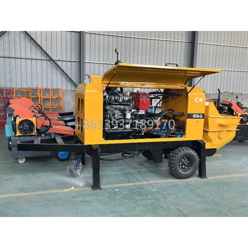 Trailer Mounted Concrete Mixer With Pump Machine Diesel Engine 40m3/h Capacity
Trailer Mounted Concrete Mixer With Pump Machine Diesel Engine 40m3/h Capacity