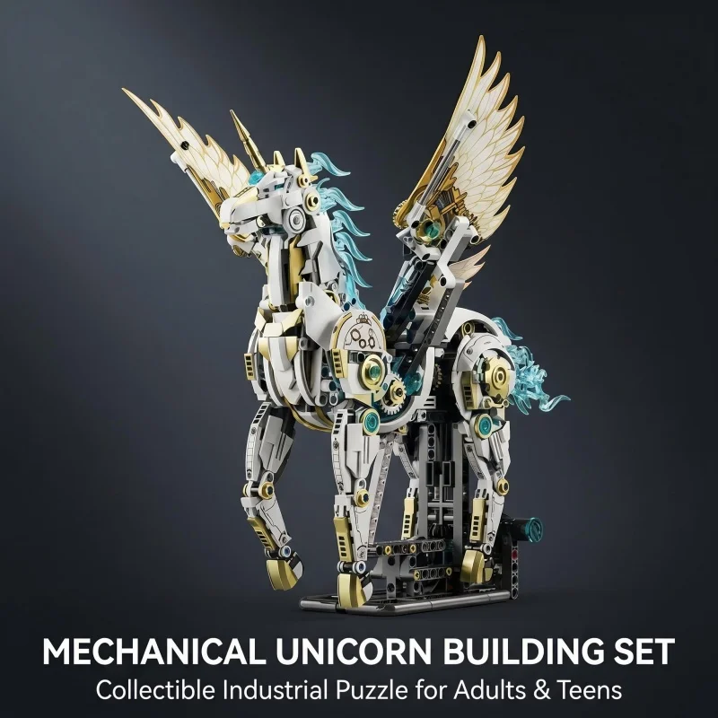 Pegasus Unicorn Mechanical Building Blocks, 1499+ PCS STEM Toy with Articulated Wings/Legs, Sci-Fi Fantasy Action Figure Model K
Pegasus Unicorn Mechanical Building Blocks, 1499+ PCS STEM Toy with Articulated Wings/Legs, Sci-Fi Fantasy Action Figure Model K