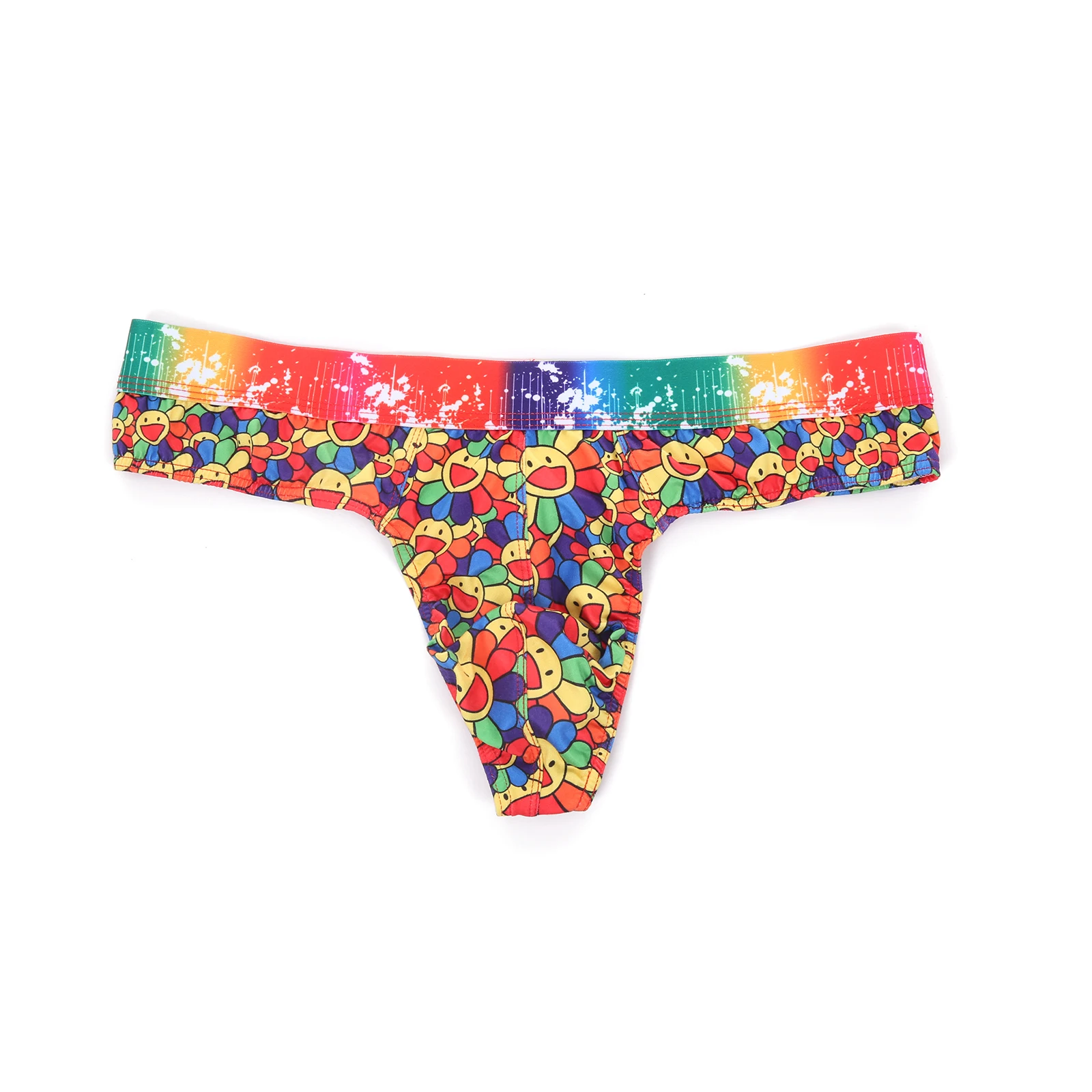 Men's Sexy Low-Waist Thong Breathable Sunflower Print Underwear Bulge Pouch Panties Cute Cartoon Wide Waistband Underpants
Men's Sexy Low-Waist Thong Breathable Sunflower Print Underwear Bulge Pouch Panties Cute Cartoon Wide Waistband Underpants