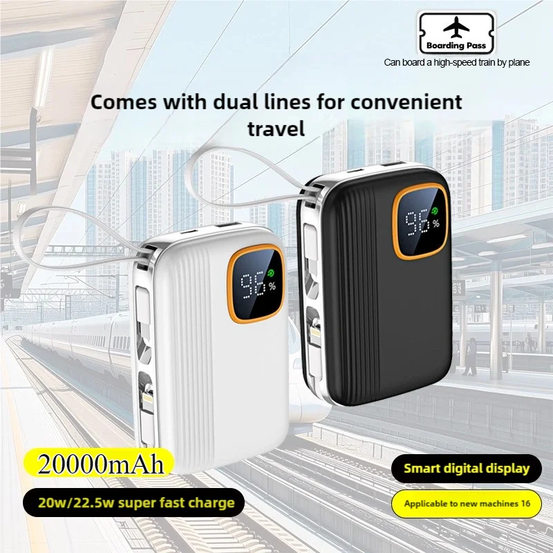 New 22.5W Portable Self-contained Fast Charging Power Bank 10000mAh 20000mAh 20W22.5W Compatible with Mobile Power Supply
New 22.5W Portable Self-contained Fast Charging Power Bank 10000mAh 20000mAh 20W22.5W Compatible with Mobile Power Supply