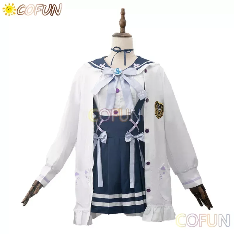 COFUN Vtuber Minato Aqua JK Одежда Косплей Костюм Хэллоуин наряды Женская анимационная игровая одежда
COFUN Vtuber Minato Aqua JK Одежда Косплей Костюм Хэллоуин наряды Женская анимационная игровая одежда