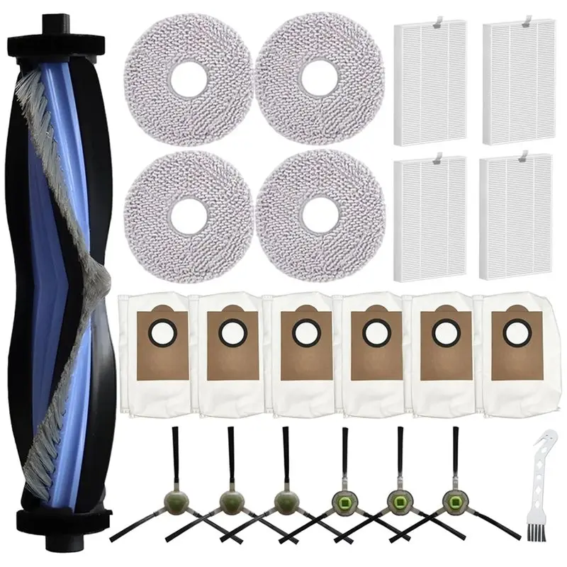 A40Z-For Lefant M3 Robot Vacuum Cleaner, 1 Main Brush 4 HEPA Filter 4 Mop Pad 6 Dust Bag 6 Side Brush 1 Cleaing Tool
A40Z-For Lefant M3 Robot Vacuum Cleaner, 1 Main Brush 4 HEPA Filter 4 Mop Pad 6 Dust Bag 6 Side Brush 1 Cleaing Tool