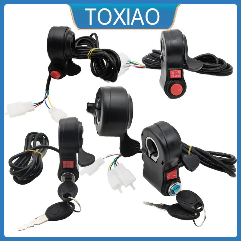 Electric bicycle thumb throttle three-speed switch power switch electric door lock electric scooter thumb speed regulation
Electric bicycle thumb throttle three-speed switch power switch electric door lock electric scooter thumb speed regulation