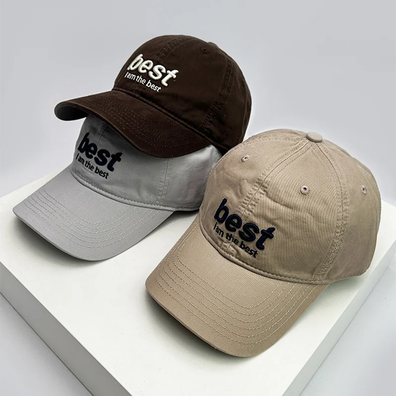 New Men Women Korean Simple Letter Embroidery Baseball Hats Breathable Sunshade Versatile Daily Snapback Caps Fashion Retro ins
New Men Women Korean Simple Letter Embroidery Baseball Hats Breathable Sunshade Versatile Daily Snapback Caps Fashion Retro ins