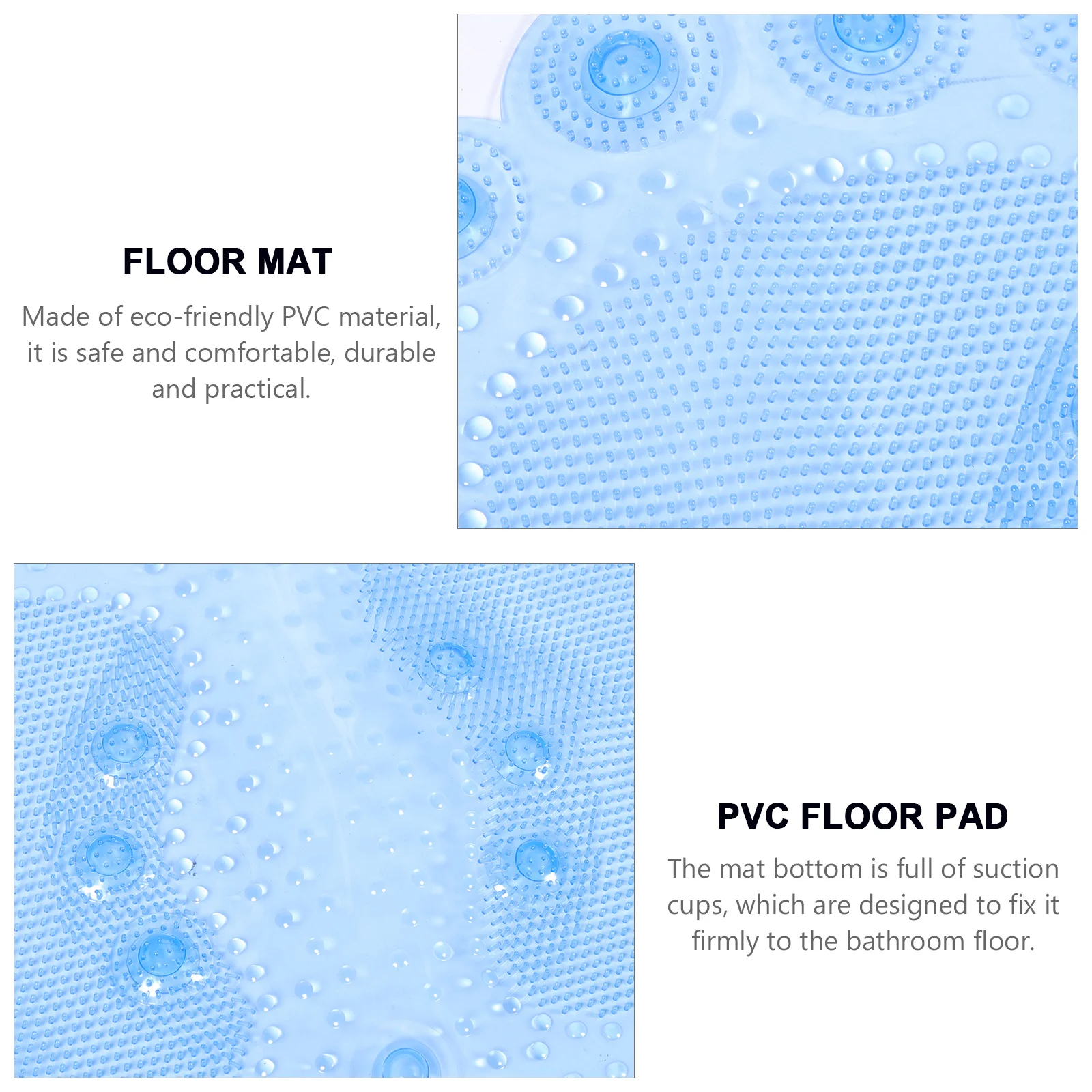 Foot Massage Mat PVC Anti slip Bathing Floor Pad Suction Cup Comfortable Shower Stalls Saunas Spas Hotels Hospitals
Foot Massage Mat PVC Anti slip Bathing Floor Pad Suction Cup Comfortable Shower Stalls Saunas Spas Hotels Hospitals