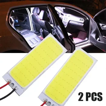 자동차 인테리어 돔 맵 라이트 패널 램프 전구, DC12V Xenon HID 36-COB LED 패널 조명, 고온, 고품질, 내구성, 2 개