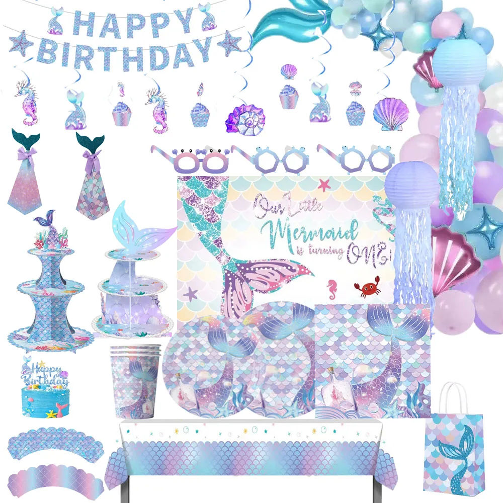 New Mermaid Disposable Tableware Set Little Mermaid Paper Plates Cup Tablecloth Table Cover Kids Mermaid Birthday Party Decorati
New Mermaid Disposable Tableware Set Little Mermaid Paper Plates Cup Tablecloth Table Cover Kids Mermaid Birthday Party Decorati