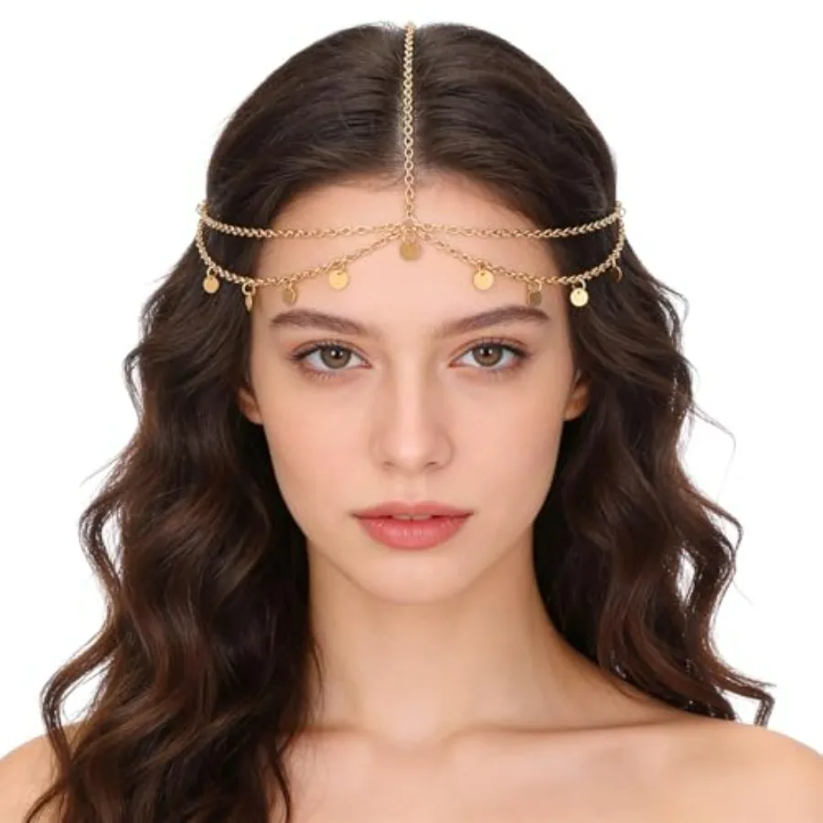 Gold Sequin Head Chain Jewelry, Festival Prom Costume Hair Accessories, Bohemian Headbands, Fashion Headbands Headpieces, Brida
Gold Sequin Head Chain Jewelry, Festival Prom Costume Hair Accessories, Bohemian Headbands, Fashion Headbands Headpieces, Brida