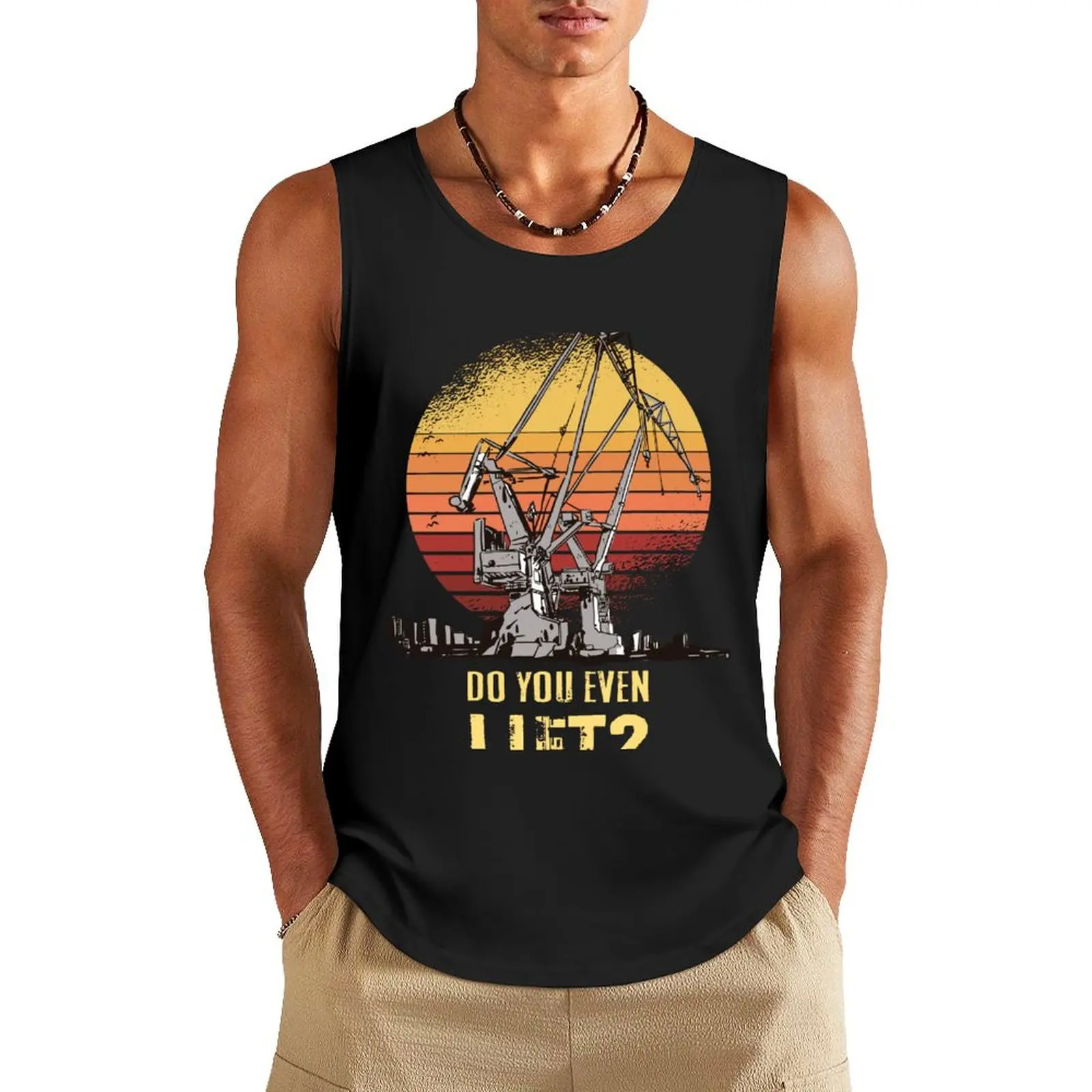 Tower Crane Operator Vintage Sunset Tank Top summer Bodybuilding shirt Men's vest
Tower Crane Operator Vintage Sunset Tank Top summer Bodybuilding shirt Men's vest
