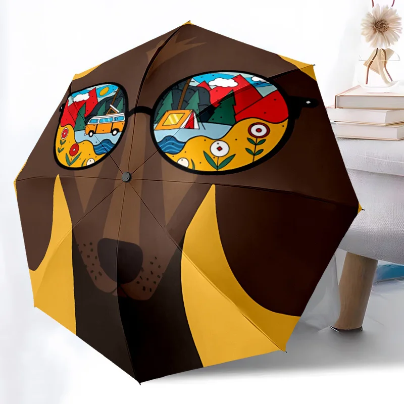1pc Dachshund, Glasses Automatic Open/close, All-Season Portable Folding Umbrella for Friends, Travel, Everyday, Events - Comp
1pc Dachshund, Glasses Automatic Open/close, All-Season Portable Folding Umbrella for Friends, Travel, Everyday, Events - Comp