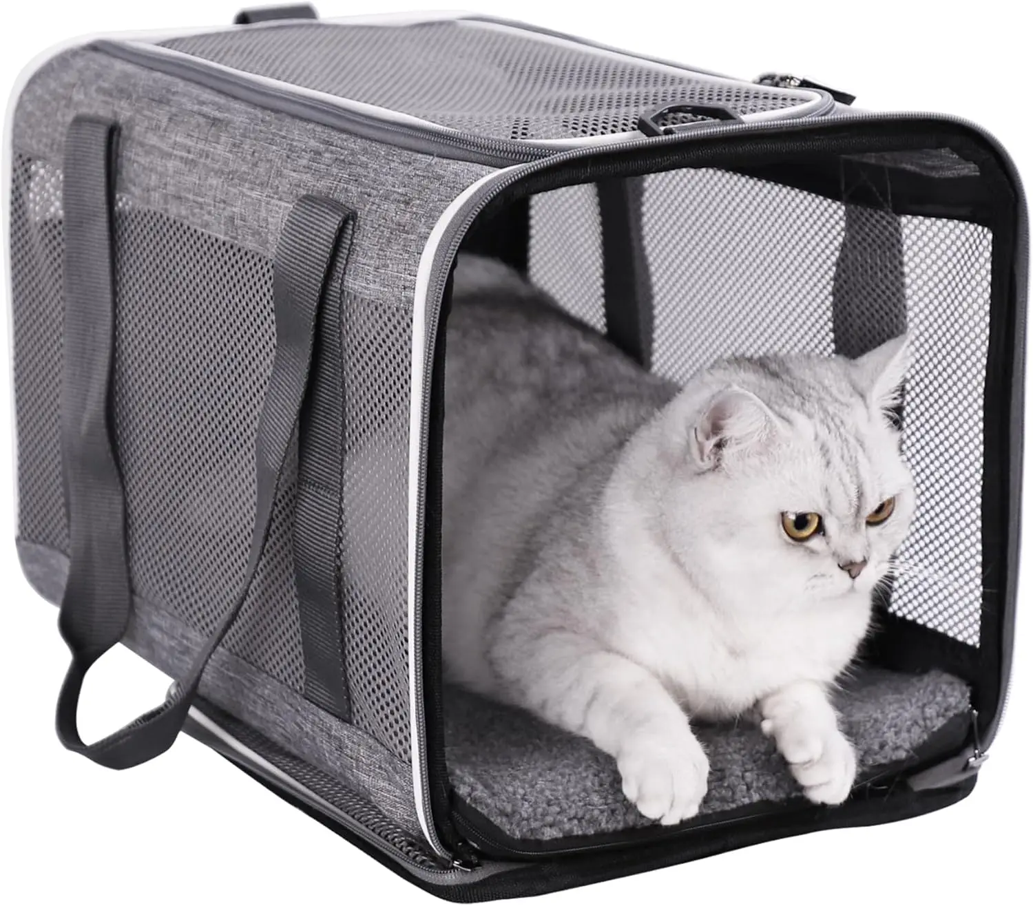Soft Pet Carrier Bag for Cats and Puppy Under 20 lbs. Sturdy, Safe, Comfortable and Lightweight
Soft Pet Carrier Bag for Cats and Puppy Under 20 lbs. Sturdy, Safe, Comfortable and Lightweight