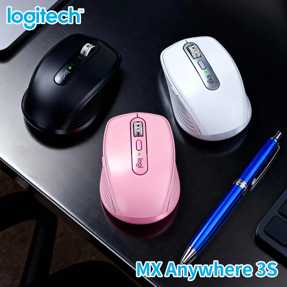 Logitech MX Anywhere 3S Rechargeable Mouse for Surface PC 70-Day Battery Life
Logitech MX Anywhere 3S Rechargeable Mouse for Surface PC 70-Day Battery Life