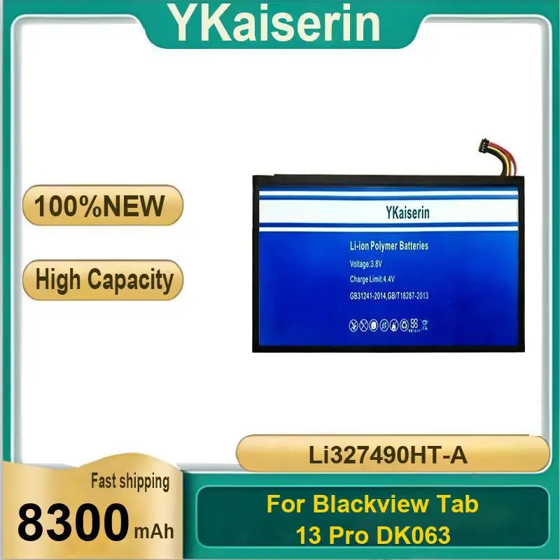 8300Mah Robust Tablet Battery For Blackview Tab 13 Pro DK063 Li327490ht-A
8300Mah Robust Tablet Battery For Blackview Tab 13 Pro DK063 Li327490ht-A