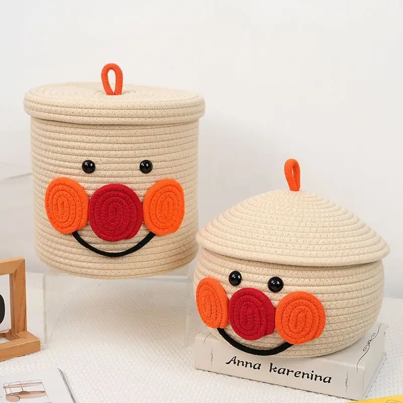 Anpanman Cotton Rope Handmade Weaving with Lid Desktop Storage Box Snacks Cosmetics Sundry Items Storage Basket Clothes Basket
Anpanman Cotton Rope Handmade Weaving with Lid Desktop Storage Box Snacks Cosmetics Sundry Items Storage Basket Clothes Basket