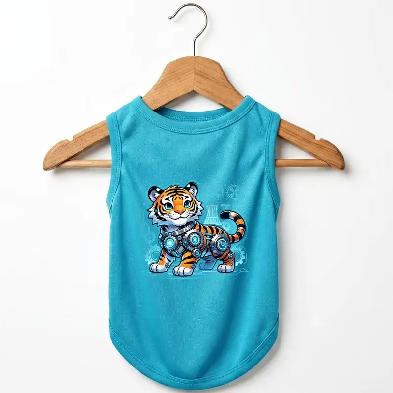 Cool Mech Tiger Dog Vest Summer Breathable Pet Clothes
Cool Mech Tiger Dog Vest Summer Breathable Pet Clothes