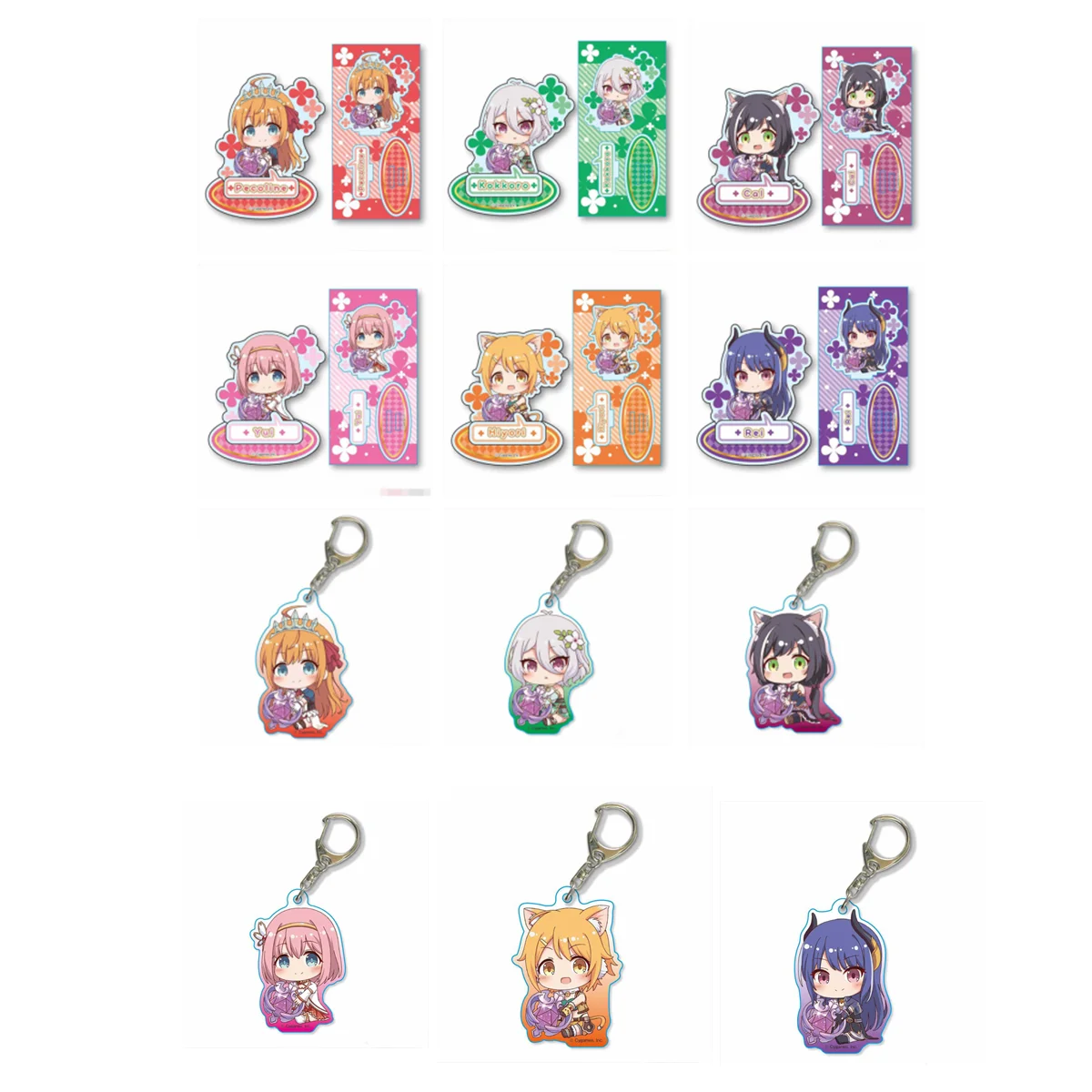 Игра Pecorine Karyl Kyaru Kuraishi Eriko Priconne Kokkoro, акриловая фигурка-подставка, кукла, аниме-брелок, игрушка для косплея в подарок
Игра Pecorine Karyl Kyaru Kuraishi Eriko Priconne Kokkoro, акриловая фигурка-подставка, кукла, аниме-брелок, игрушка для косплея в подарок