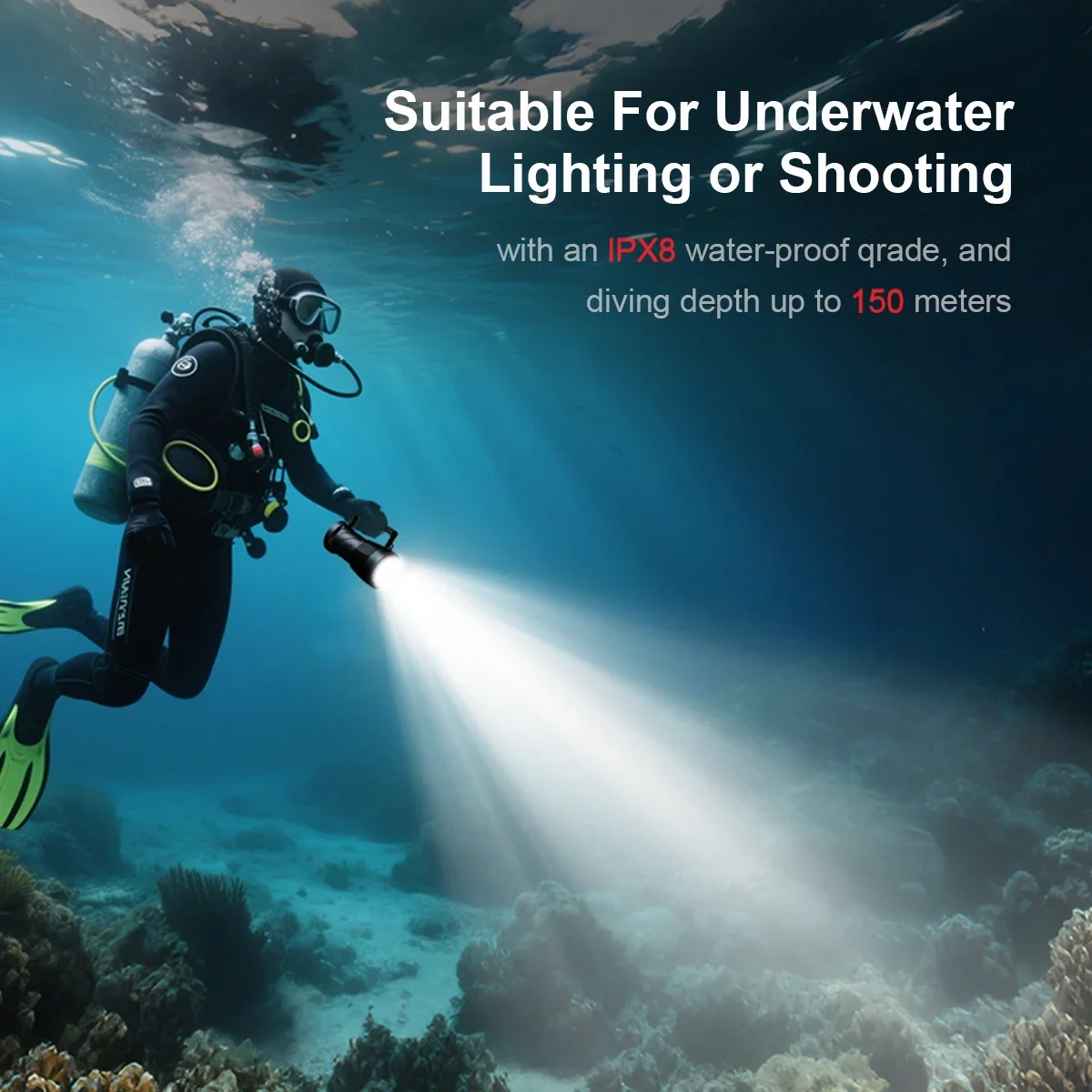 2025 W172II Outdoor Portable Torch Light Super Bright Hand Flashlight Underwater Rechargeable Flashlight High Power Dive Torch
2025 W172II Outdoor Portable Torch Light Super Bright Hand Flashlight Underwater Rechargeable Flashlight High Power Dive Torch